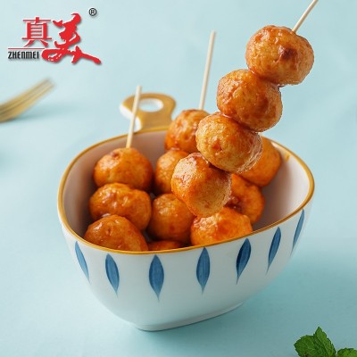 广东真美咖喱鱼蛋即食鱼丸日式食品零食熟食休闲零食厂家批发代发图3