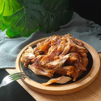 五香荷叶鸡批发 加热即食快餐酒店食材 零食熟食真空包装荷叶鸡图3