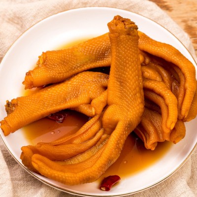 阿可香散装称重脆卤鸭掌酸辣味真空包装休闲零食泡鸭爪1斤14~16个图3