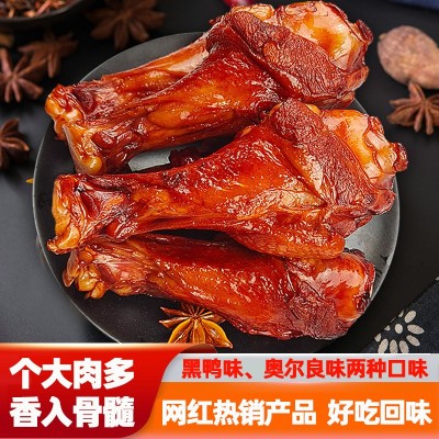 阿可香厂家直销卤味鸭腿香辣味真空包装休闲网红零食热销非鸡腿图2