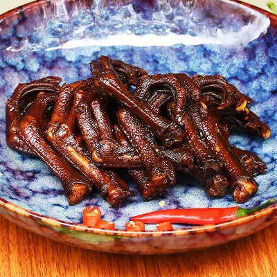 香辣酱香板鸭爪休闲零食 即食麻辣卤味鸭掌 熟食鸭脚美味小吃图4