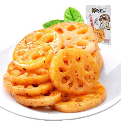 食刻不忘香辣藕片麻辣零食 盒装藕片30g*20袋休闲食品零食 批发图5