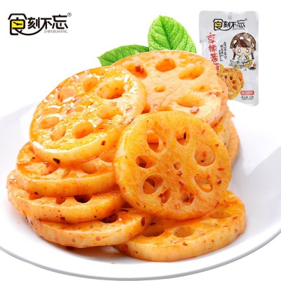 食刻不忘香辣藕片麻辣零食 盒装藕片30g*20袋休闲食品零食 批发图2