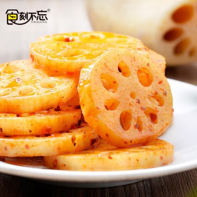 食刻不忘香辣藕片麻辣零食 盒装藕片30g*20袋休闲食品零食 批发图4