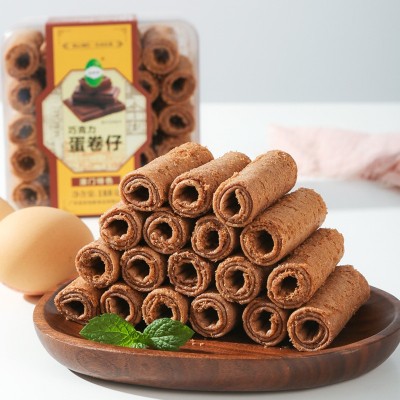 益树李巧克力芝士味188克小盒装澳门特色奶酥蛋卷仔零食休闲食品图3
