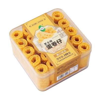 益树李巧克力芝士味188克小盒装澳门特色奶酥蛋卷仔零食休闲食品图5