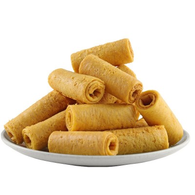 益树李传统小吃糕点咸蛋黄蛋卷 休闲零食饼干香葱海苔口味批发图3