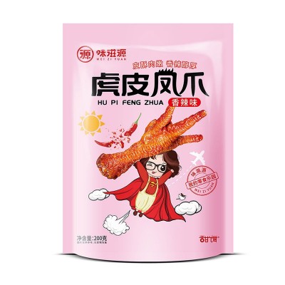 味滋源虎皮凤爪200g/袋 办公休闲零食小吃鸡爪子即食辣卤味熟食品图5