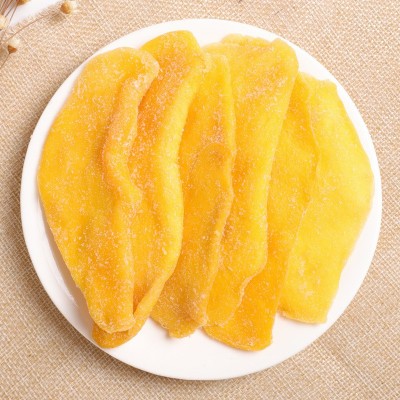 厂家直批5A芒果干500g 大片散装批发蜜饯果脯休闲零食一件 代发图3