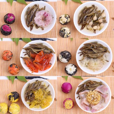 云南普洱茶2020龙珠调味花茶重瓣玫瑰白菊黄菊牡丹茉莉花茶沱批发图4