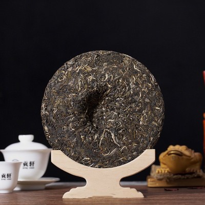 云南普洱茶18年倚邦gu树生茶七子饼 易武正山普洱茶 蜜韵醇厚厂家图3