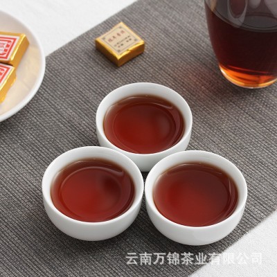 批发陈年普洱 熟茶 03年小金砖500g 迷你沱茶 勐海原味高 香小方砖图5