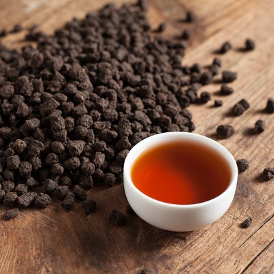 批发碎银子茶化石 云南普洱茶叶 糯香原味 熟茶 散茶 勐海老茶头图4