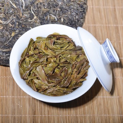普洱茶生茶饼茶 勐库老树茶普洱生茶饼357g 生饼茶 普洱生茶饼图5