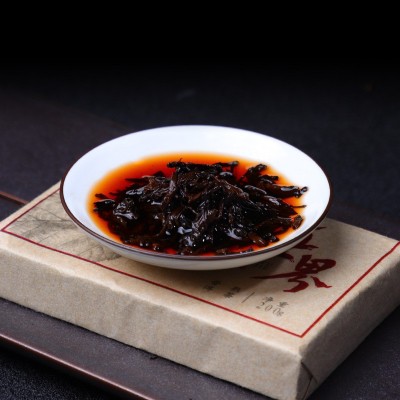 勐库华益茶厂2018年无界古树普洱茶熟茶砖春茶叶批发200g图4