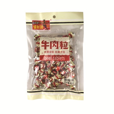 果自源60g五香沙嗲香辣味牛肉粒牛肉制品糖果 厂家直销批发图5