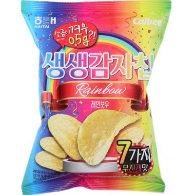 海太彩虹生生薯片膨化混合味