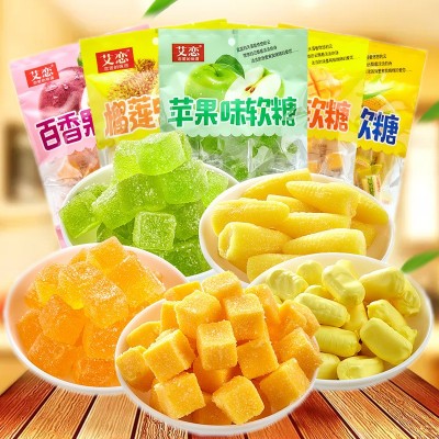 水果软糖批发芒果榴莲玉米百香果味软糖休闲零食糖果食品一件代发图2