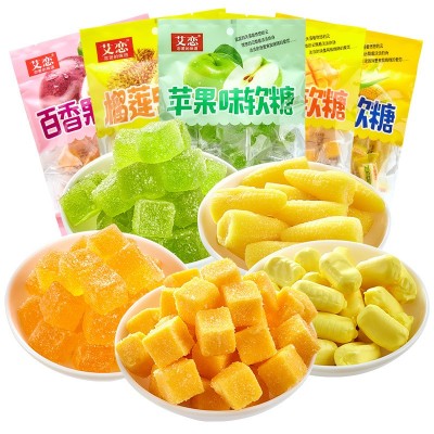 水果软糖批发芒果榴莲玉米百香果味软糖休闲零食糖果食品一件代发图5