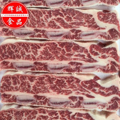 美国安格斯牛仔骨 雪花带骨牛小排台塑牛扒三支牛肋骨 ibp厂图2