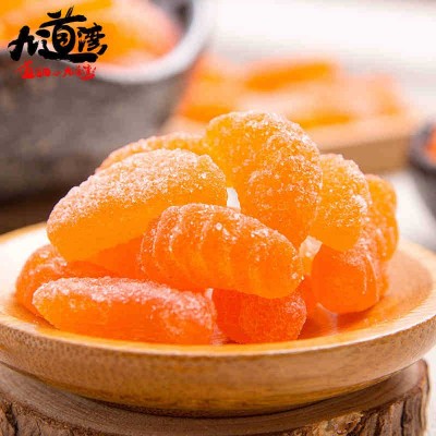 九道湾桔子味软糖140g 湖南特产 80后怀旧休闲零食 厂家整箱批发图2