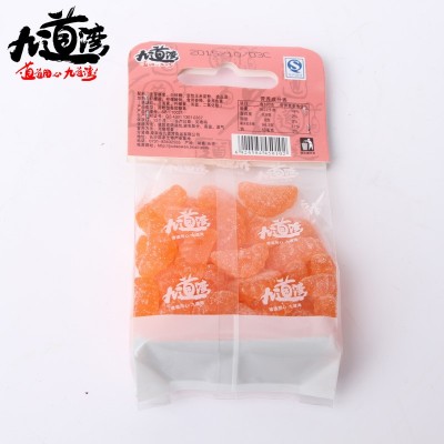 九道湾桔子味软糖140g 湖南特产 80后怀旧休闲零食 厂家整箱批发图3