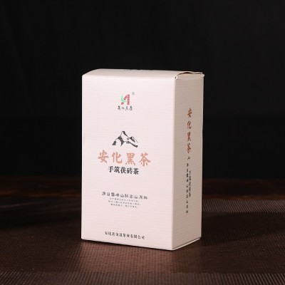 厂价促销208克安化黑茶正宗湖南茶叶金花手筑茯砖茶叶陈年天茯砖