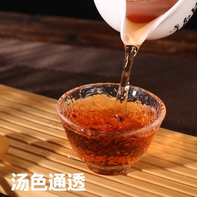 厂价促销208克安化黑茶正宗湖南茶叶金花手筑茯砖茶叶陈年天茯砖图3