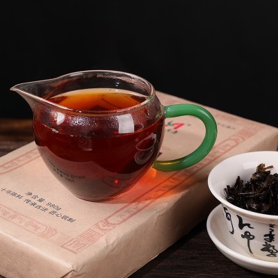 厂货批发 湖南安化黑茶黑砖茶1kg十年陈料原叶黑砖茶叶安华黑茶图2