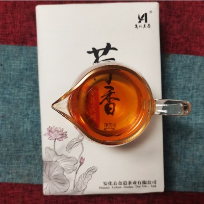 荷香金茯安化黑茶也手筑金花茯砖茶金花黑茶决明子陈年黑茶2斤装图5