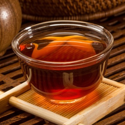 陕西官茶泾阳茯茶金花茯茶砖茶茶饼黑茶藏茶 50g图3
