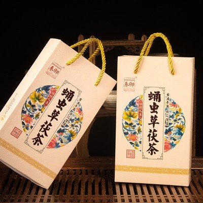 蛹虫草茯茶源头厂家批发OEM贴牌 泾阳金花茯茶陕西特产黑茶定制图5