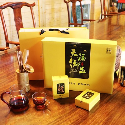 秦御茯茶 陕西特产 黑茶 金花茯茶 天福御品300g图3