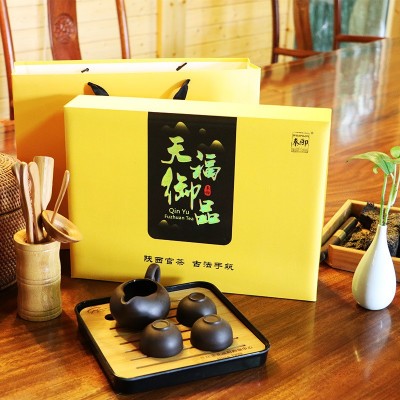 秦御茯茶 陕西特产 黑茶 金花茯茶 天福御品300g