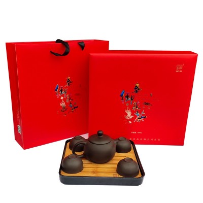 秦御茯茶 陕西特产 黑茶 金花茯茶 一花双茯400g