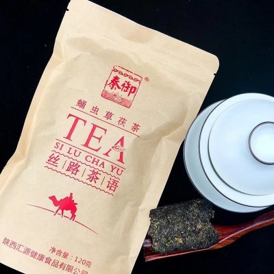 懒人免撬 袋装 泾阳茯茶 陕西黑茶 蛹虫草茯茶 厂家直销 120g图2