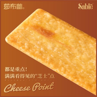 莎布蕾岩烧芝士薄脆饼干咸甜酥脆网红爆款办公室囤货休闲小零食品图2