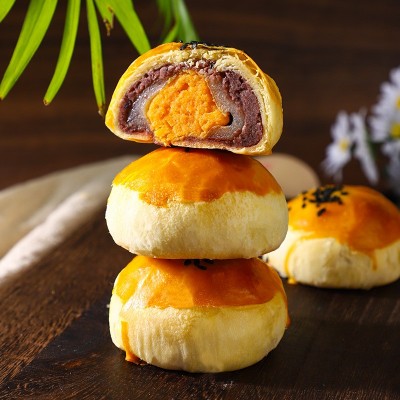 蛋黄酥月饼休闲零食批发雪媚娘麻薯蛋黄酥办公室零食点心甜品小吃图3