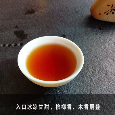 厂家批发六堡茶梗八年陈茶槟榔香木香广西六堡黑茶老茶梗图2