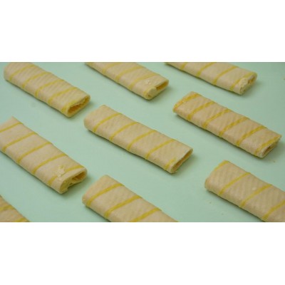 流心蛋卷咸蛋黄味榴莲味270克一盒夹心卷休闲零食批发咸蛋黄蛋卷图2