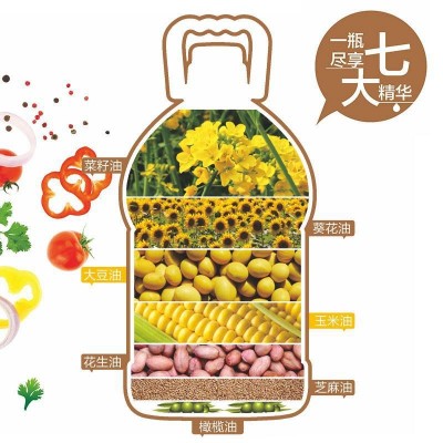 一诺金6+1七典营养调和油5升4瓶/件食用油图3