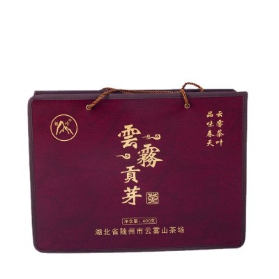 2021年厂家批发云雾贡芽 随州绿茶 芽茶 明前春茶礼盒图4