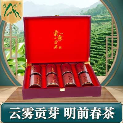 2021年厂家批发云雾贡芽 随州绿茶 芽茶 明前春茶礼盒