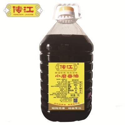 10L桶装家用商用传江小磨香油 出口品质火锅调料蘸料食用油芝麻油图2
