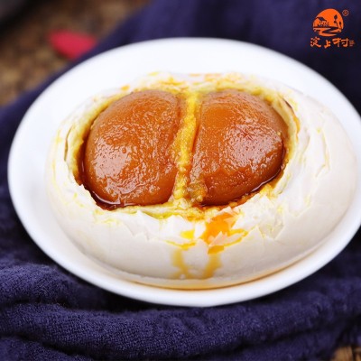 双黄咸鸭蛋礼盒 白洋淀新鲜大个红心流油不咸 100g*10枚 真空包装图4