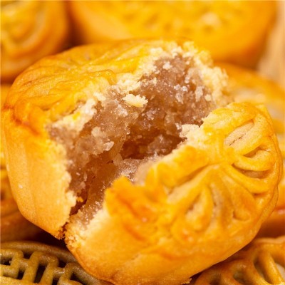 迷你广式水果小月饼散装水果月饼五仁多口味糕点心零食100个批发图4