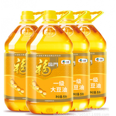 中粮福临门大豆油5L*4整箱大桶家饭店食堂用油品批发20升(5L*4)图3