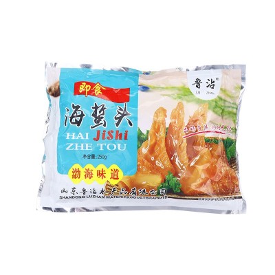 厂家直供 即食海蜇头 凉拌开袋即食下酒菜盐渍海蜇250克凉菜
