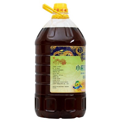 新上市厂家批发5L小榨清香菜籽油物理压榨四川菜油粮油批发图3
