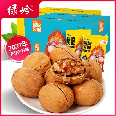 绿岭烤核桃1000g整箱装 蜂蜜、混合、草本味烤核桃图1